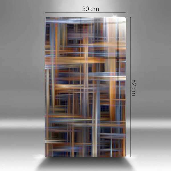Tabla de cortar de vidrio Líneas de pintura abstractas