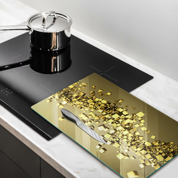 Tabla de cortar de vidrio Geometría 3d abstracta