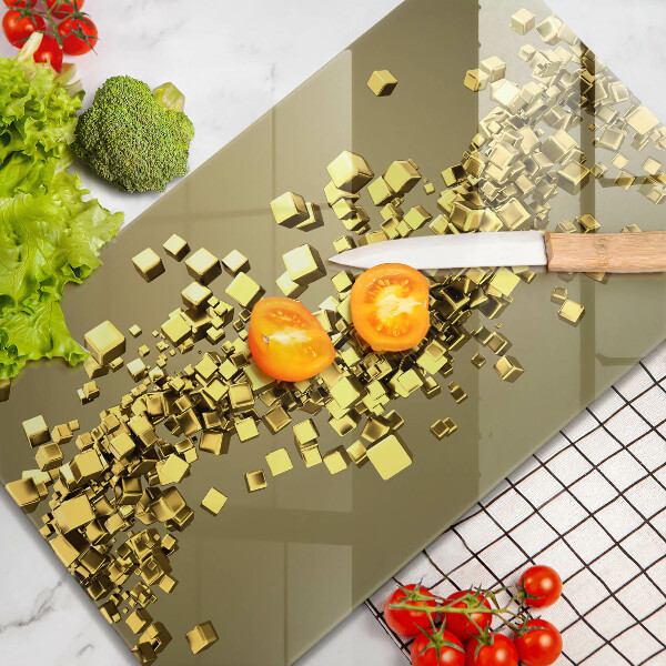 Tabla de cortar de vidrio Geometría 3d abstracta