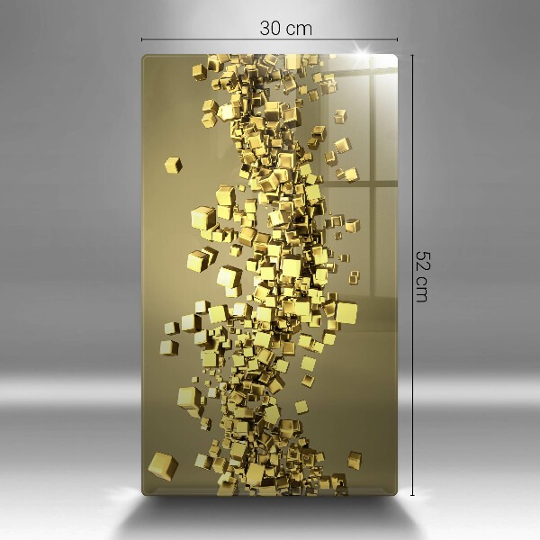 Tabla de cortar de vidrio Geometría 3d abstracta