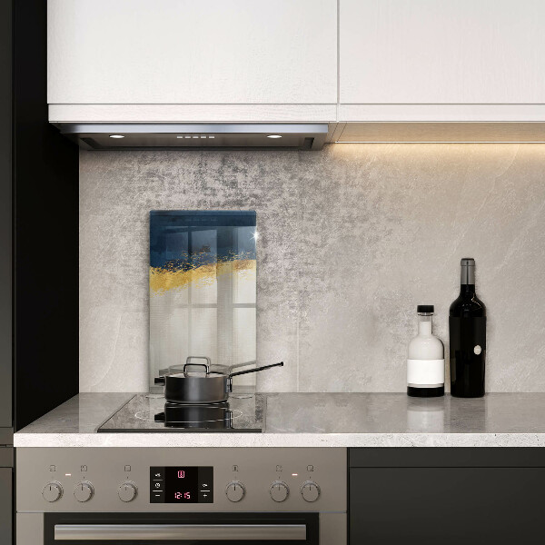 Tabla de cortar de vidrio Abstracción de oro