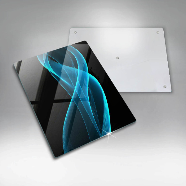 Tabla de cortar de vidrio Abstracción azul