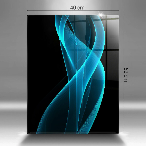 Tabla de cortar de vidrio Abstracción azul