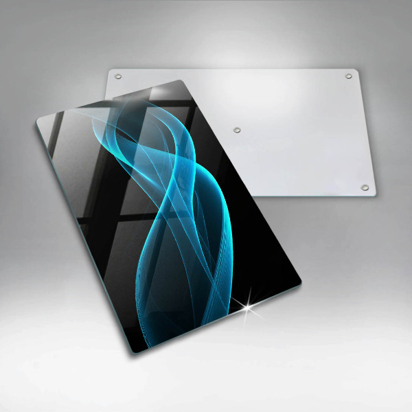 Tabla de cortar de vidrio Abstracción azul