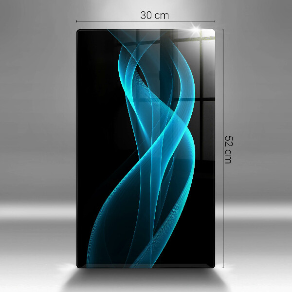 Tabla de cortar de vidrio Abstracción azul