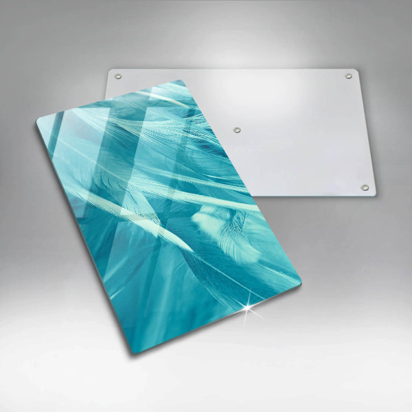 Tabla de cortar de vidrio Plumas delicadas