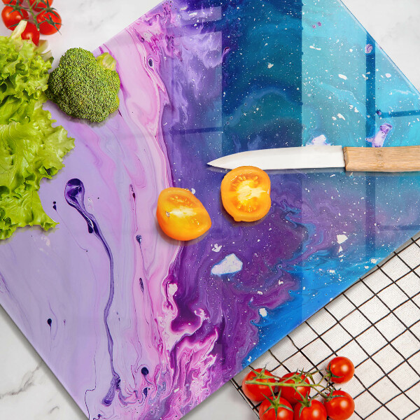 Tabla de cortar de vidrio Tintas de abstracción