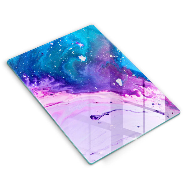 Tabla de cortar de vidrio Tintas de abstracción