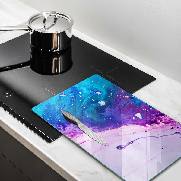 Tabla de cortar de vidrio Tintas de abstracción