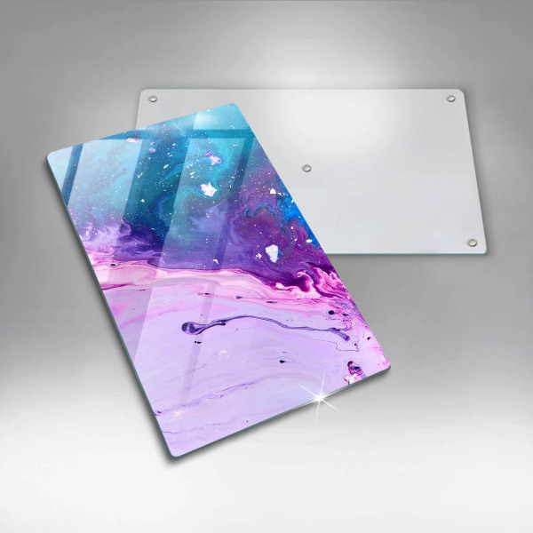 Tabla de cortar de vidrio Tintas de abstracción