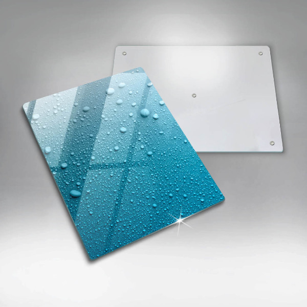 Tabla de cortar de vidrio Gotas de agua