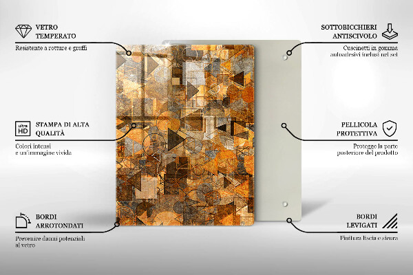 Tabla de cortar de vidrio Gotas de agua