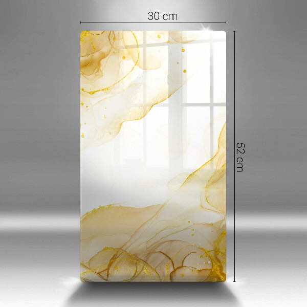 Tabla de cortar de vidrio Abstracción dorada