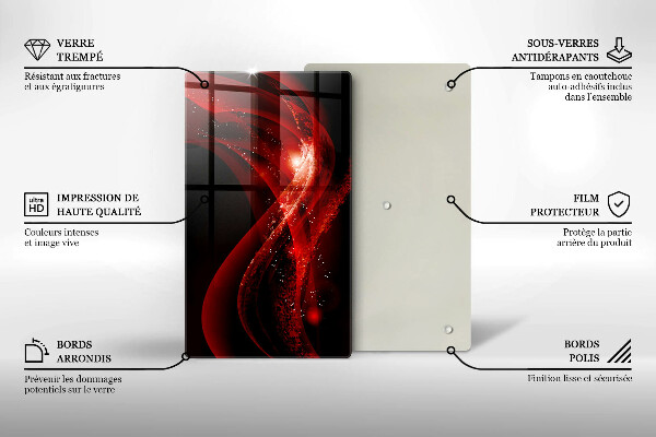 Tabla de cortar de vidrio Abstracción moderna