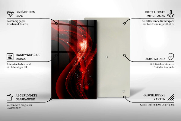 Tabla de cortar de vidrio Abstracción moderna