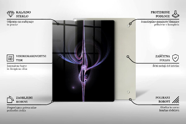 Tabla de cortar de vidrio Abstracción moderna