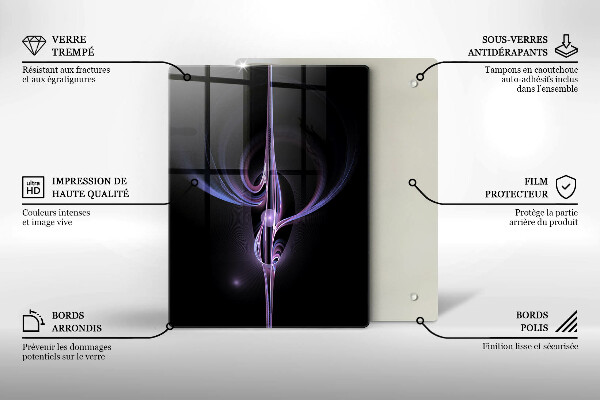 Tabla de cortar de vidrio Abstracción moderna