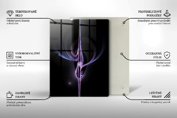 Tabla de cortar de vidrio Abstracción moderna