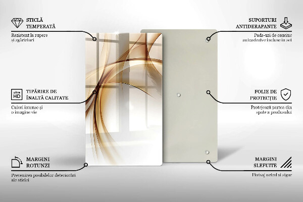 Tabla de cortar de vidrio Formas abstractas