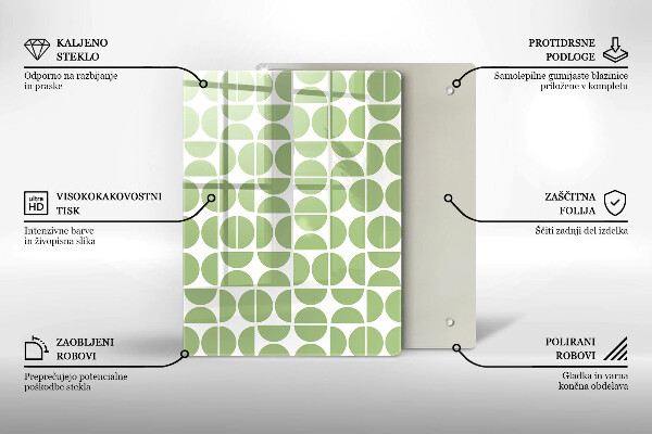 Tabla de cortar de vidrio Formas abstractas