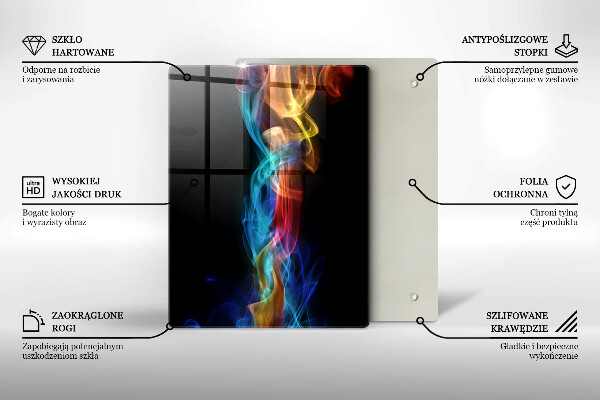 Tabla de cortar de vidrio Cucharas de madera de especias