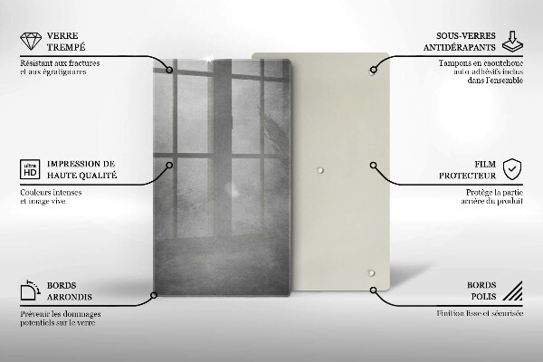 Tabla de cortar de vidrio Fondo de textura de hormigón