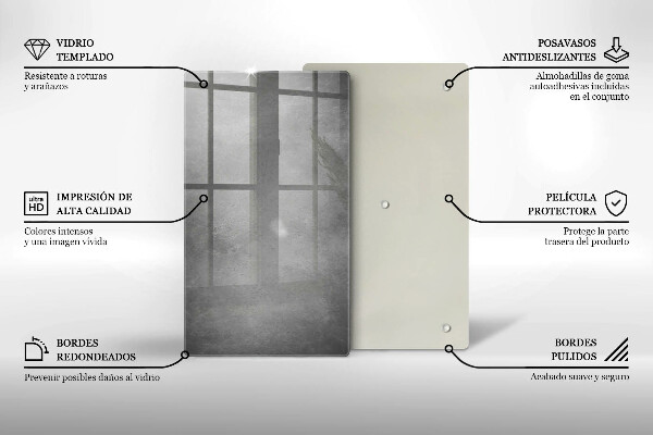 Tabla de cortar de vidrio Fondo de textura de hormigón