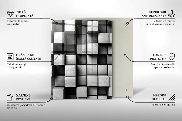 Tabla de cortar de vidrio Fondo de textura de hormigón
