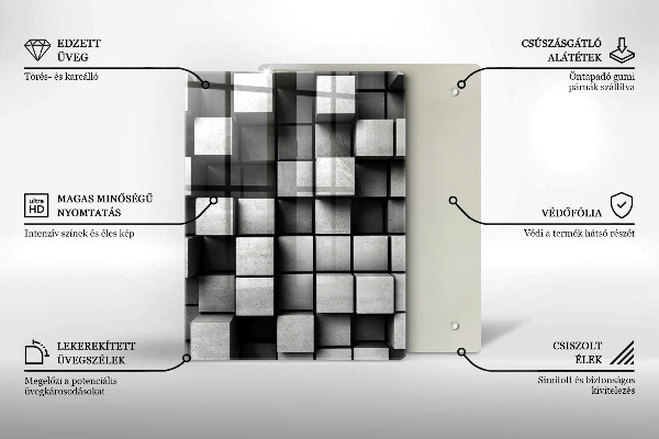 Tabla de cortar de vidrio Fondo de textura de hormigón