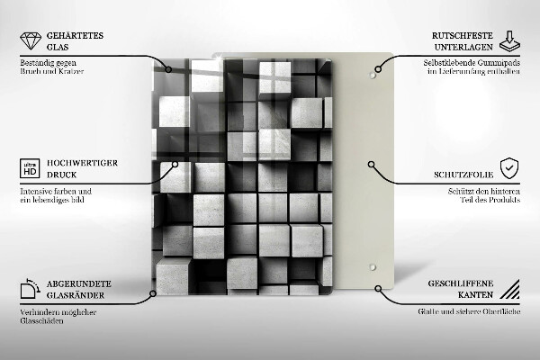 Tabla de cortar de vidrio Fondo de textura de hormigón