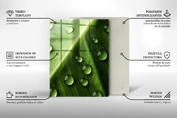 Tabla de cortar de vidrio Azulejos decorativos