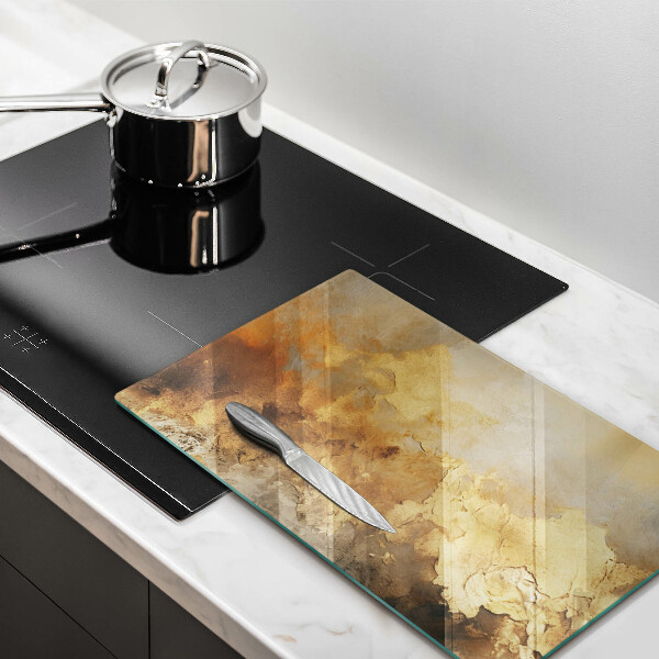 Tabla de cortar de vidrio Textura rica