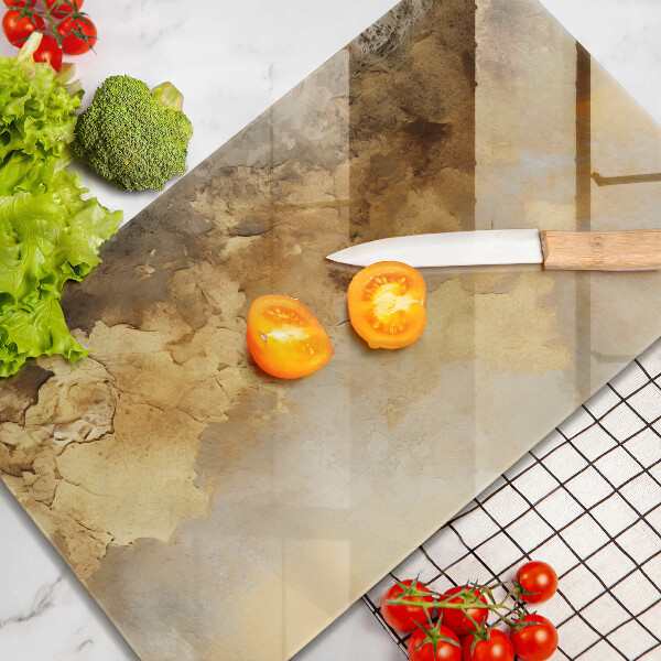 Tabla de cortar de vidrio Textura rica