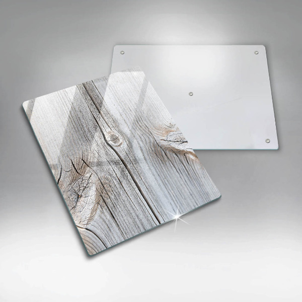 Tabla de cortar de vidrio Estructura de madera brillante
