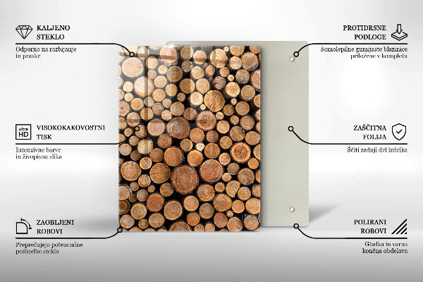Tabla de cortar de vidrio La dulzura del pastel
