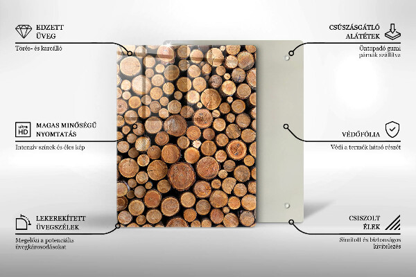 Tabla de cortar de vidrio La dulzura del pastel