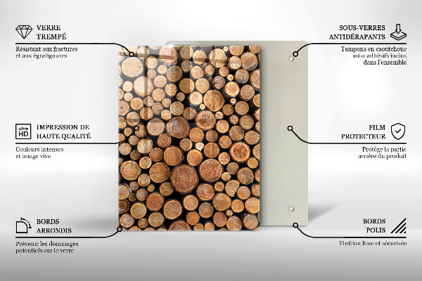 Tabla de cortar de vidrio La dulzura del pastel