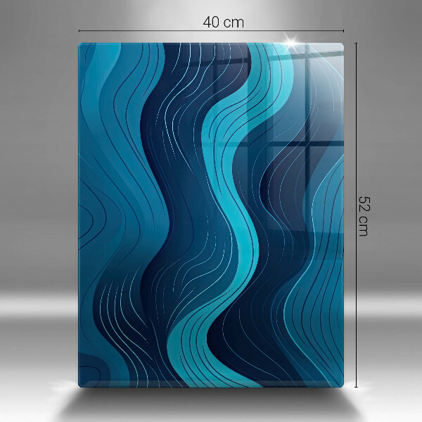 Tabla de cortar de vidrio Ondas abstractas