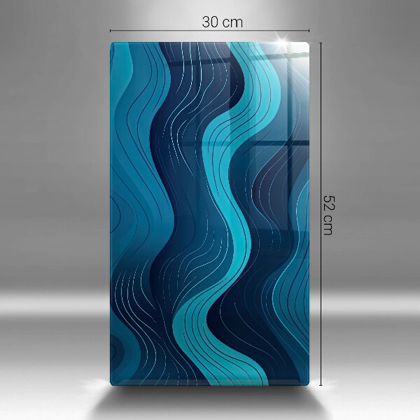 Tabla de cortar de vidrio Ondas abstractas