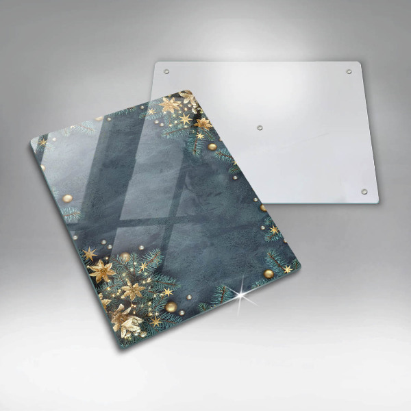 Tabla de cortar de vidrio Decoraciones de navidad