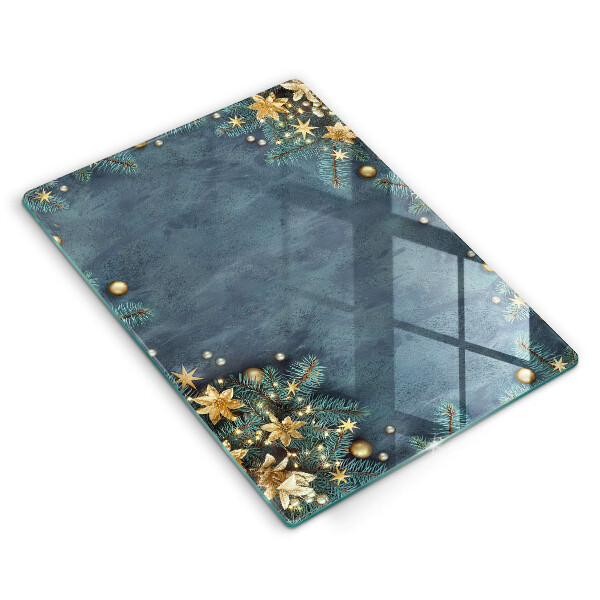 Tabla de cortar de vidrio Decoraciones de navidad