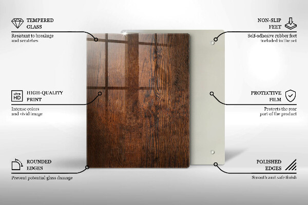 Tabla de cortar de vidrio Decoraciones de navidad