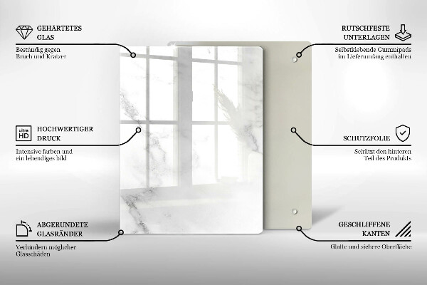 Tabla de cortar de vidrio Granos de café