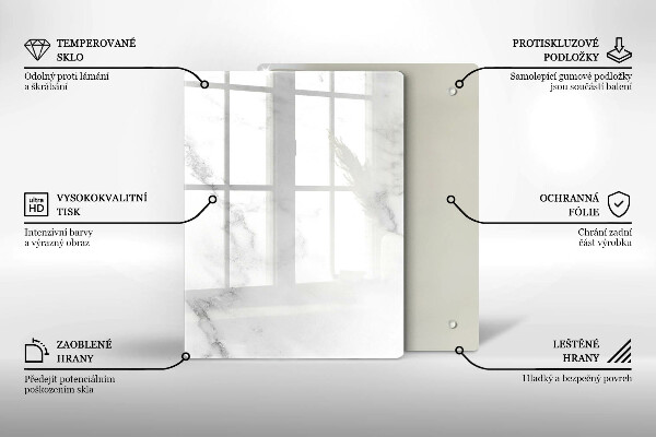 Tabla de cortar de vidrio Granos de café