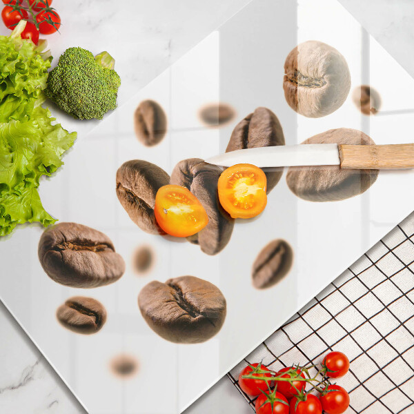 Tabla de cortar de vidrio Granos de café