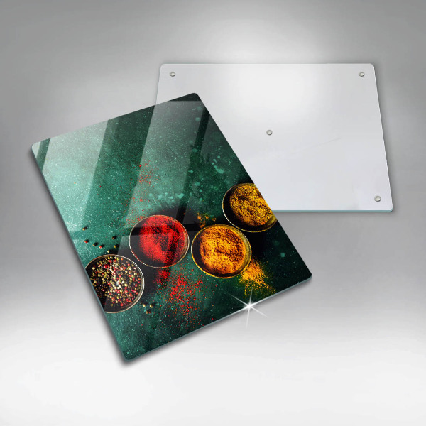 Tabla de cortar de vidrio Especias orientales