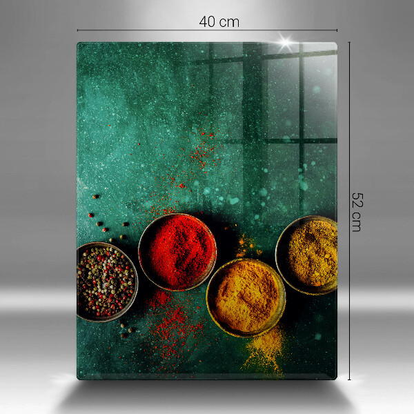 Tabla de cortar de vidrio Especias orientales