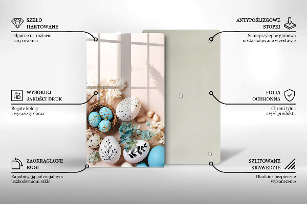 Tabla de cortar de vidrio Decoraciones de pascua