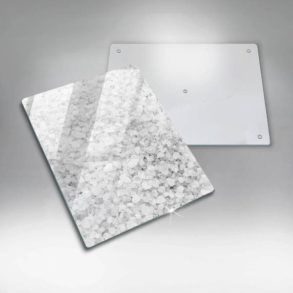 Tabla de cortar de vidrio Cristales de sal