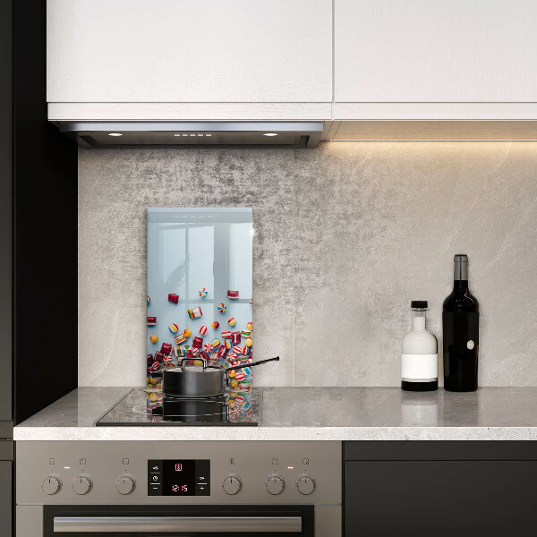 Tabla de cortar de vidrio Caramelos de colores